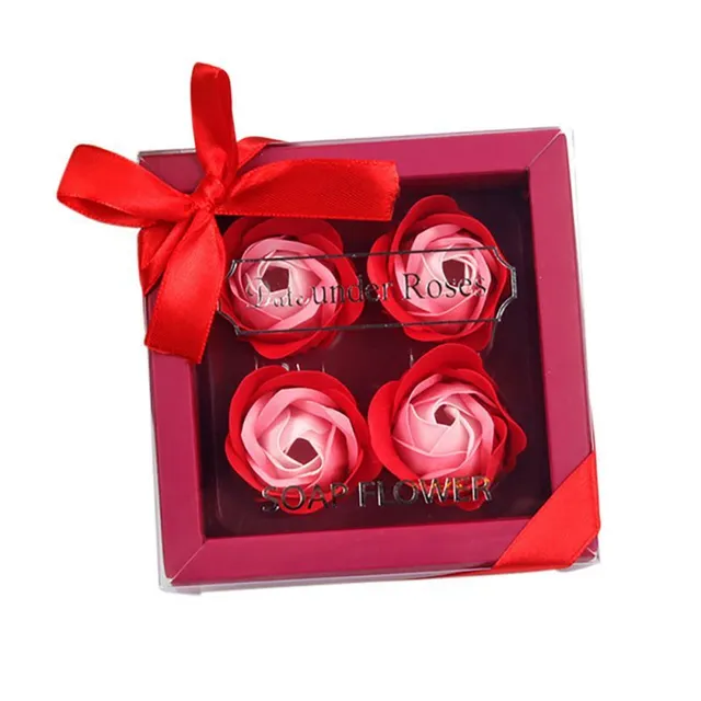 Flower-shaped soap gift pack