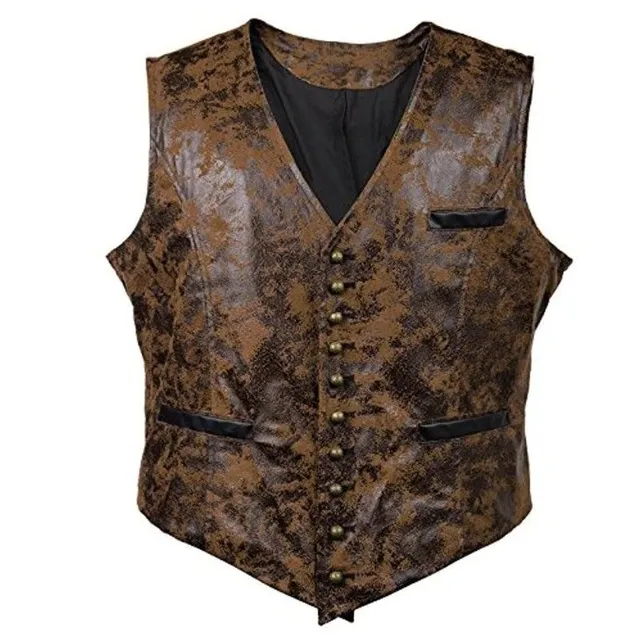 Men's leather vest Randy