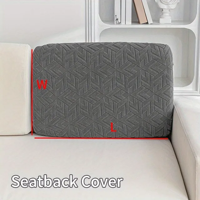 Jacquard elastic seat cover