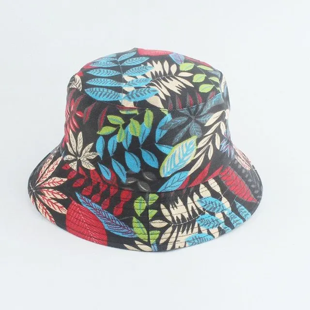 Štýlové obojstranné letné klobúky - viac farieb