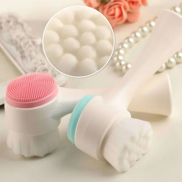 Practical cosmetic double-sided hand brush for cleaning and skin care Filippu