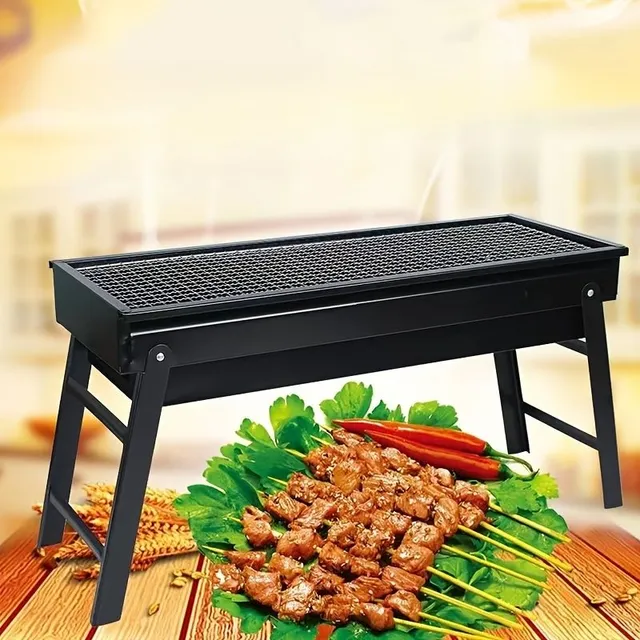 Portable barbecue for charcoal, 1 pcs - Folding grill for outdoor BBQ, camping and travel