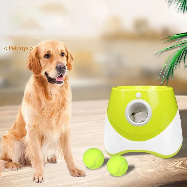 Automatic ball thrower for dogs - Interactive toy for fetching and exercising