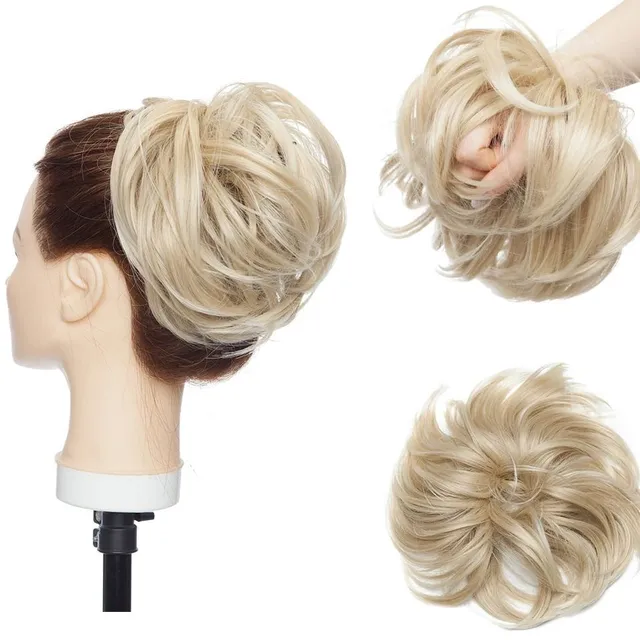 Postiche pour cheveux - chignon avec élastique