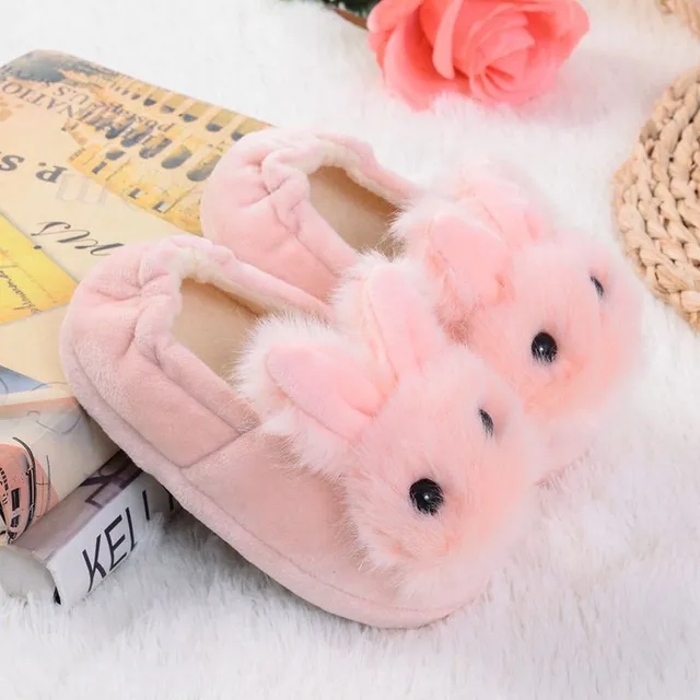 Dětské domácí boty ve tvaru králíka