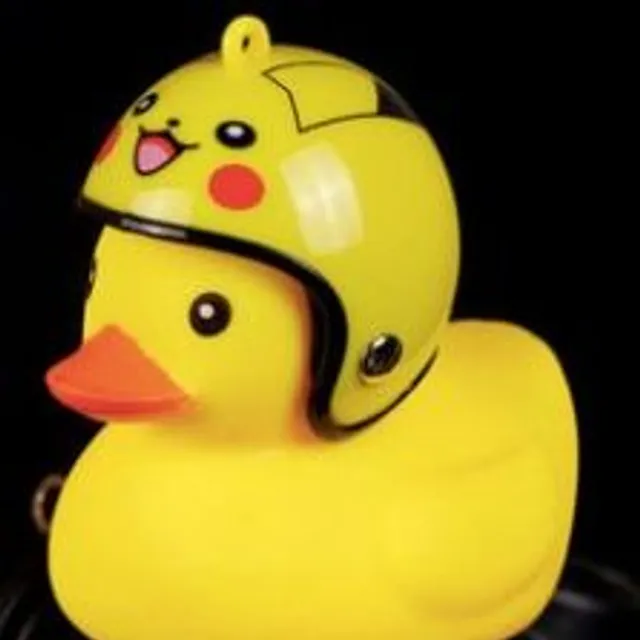 Cute bell for a child's wheel in the form of a duck pikachu