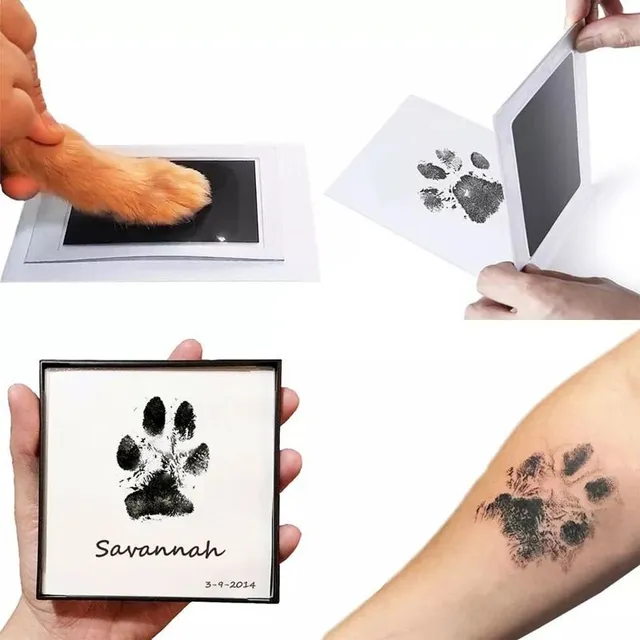 Original stamp on dog paws