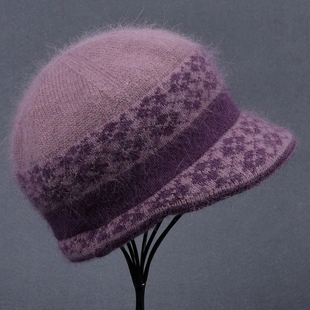 Ladies elegant knitted hat in different colours