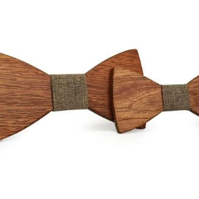 Wooden bow tie - men's + children's - 10 variants 10