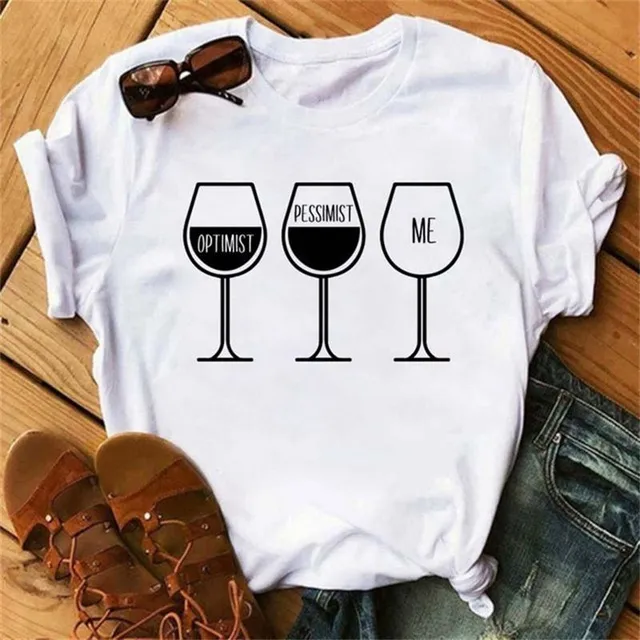 T-shirt da donna a tema vino