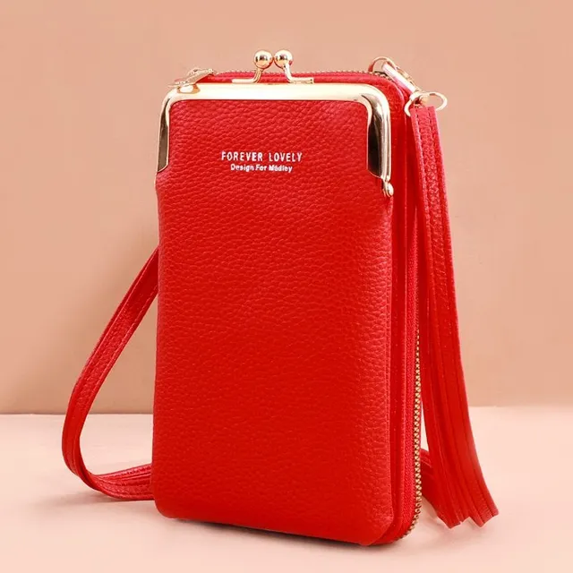 Elegancka mini torebka z portfelem i kieszenią