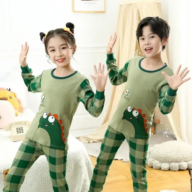 Children's pajamas with long sleeves for boys and girls