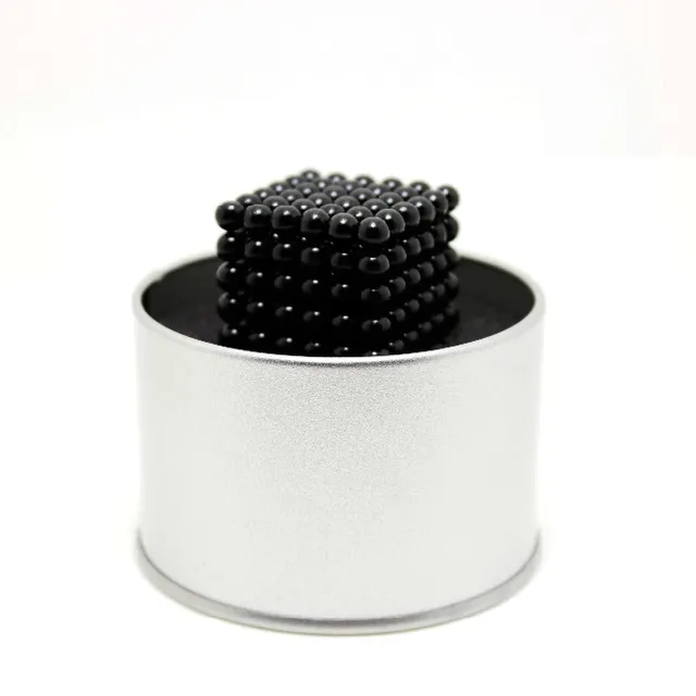 Kulki magnetyczne przeciwstresowe Neocube - zabawka dla dorosłych d3-black-beads