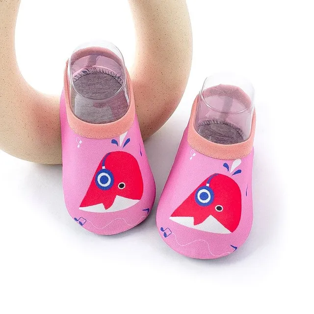 Dětské originální trendy barefoot boty s protiskluzovou vložkou v různých barvách Wanda