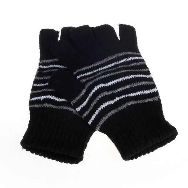 Warmed, fingerless gloves