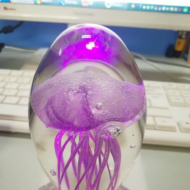 Children's night lamp with jellyfish