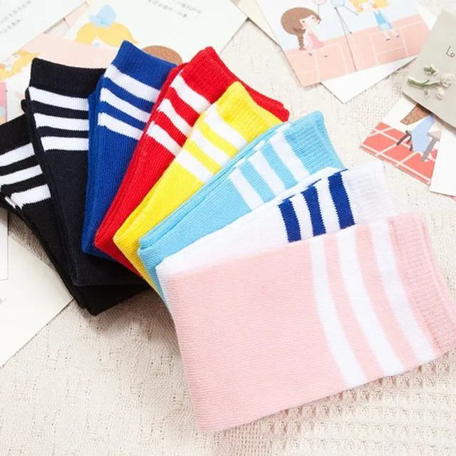 Baby color socks with stripes - 7 colors