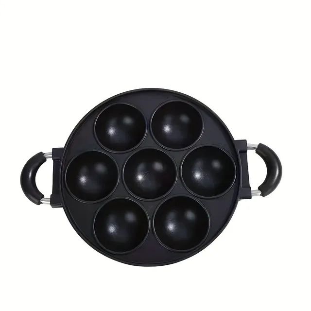 Aluminium pan for takoyaki - 7 holes for perfect balls