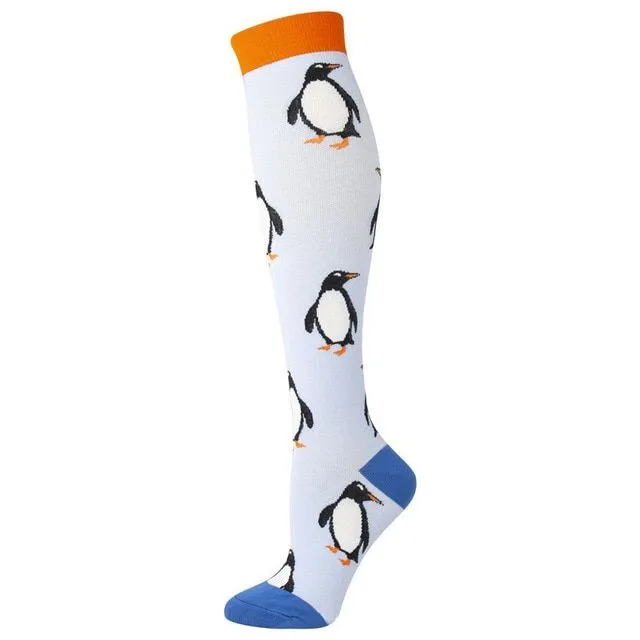 Unisex kompresní ponožky na sportování