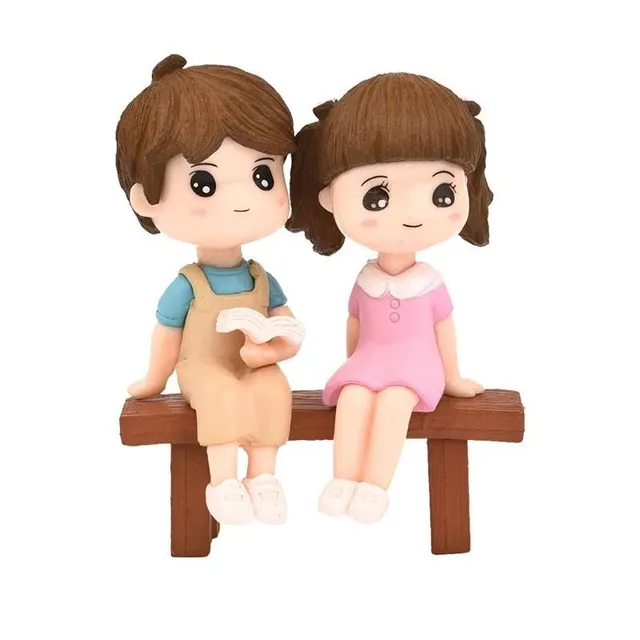 Decorative figures boy and girl