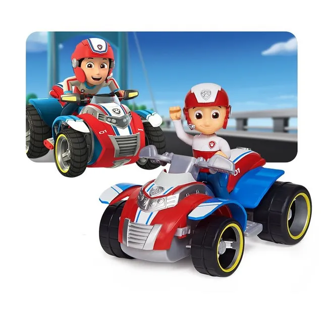 Postavička s autíčkem v provedení Paw Patrol - Tlapková patrola