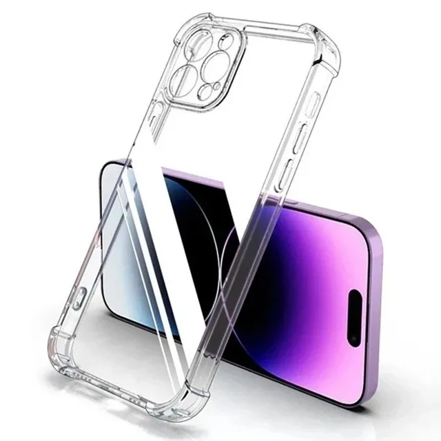 Husă transparentă pentru iPhone 15