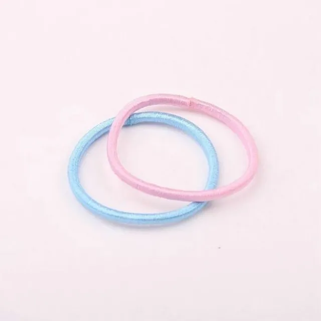 100 de elastice din poliester elastice pentru păr pentru copii și fete - Accesorii colorate pentru păr