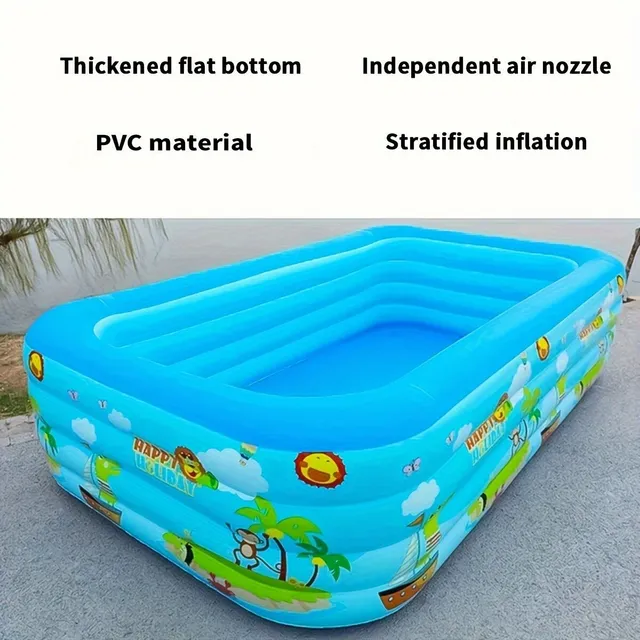 Beautiful inflatable pool for families with children