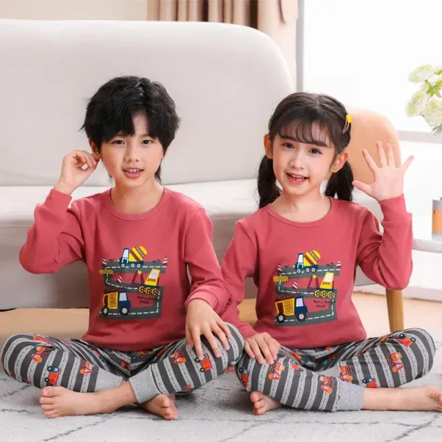 Children's pajamas with long sleeves for boys and girls