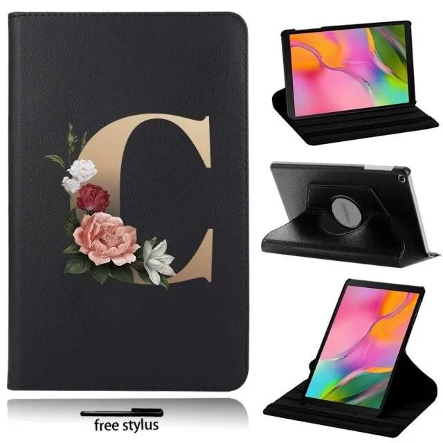 Samsung Galaxy tablet case with initial