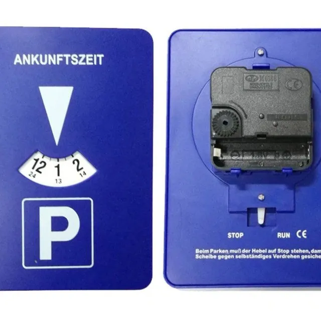 Automatic car parking clock - automatic rewind