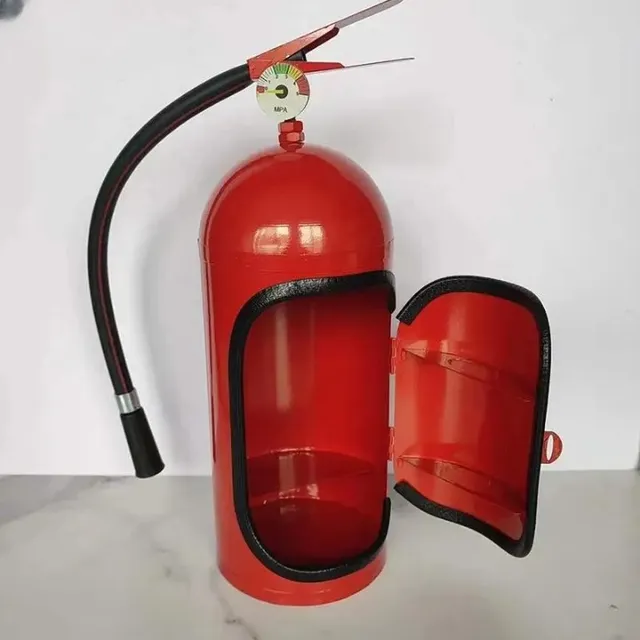 Stylish minibar in the shape of a fire extinguisher