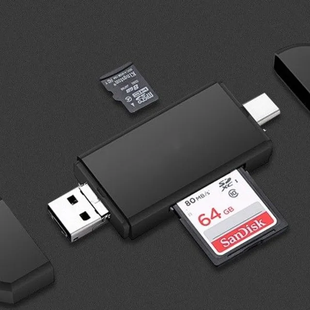 Memory card reader 3 in 1