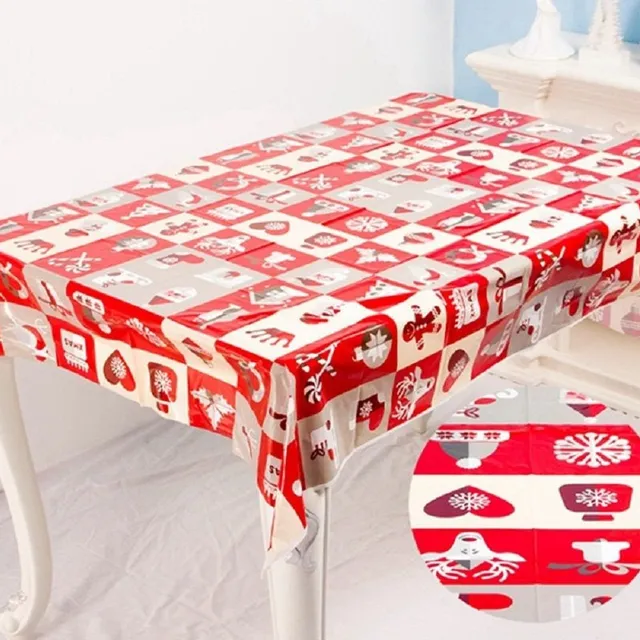 Christmas PVC tablecloth