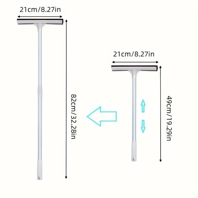 Double-sided window and floor burn 2v1 - for scratching and washing, with brush