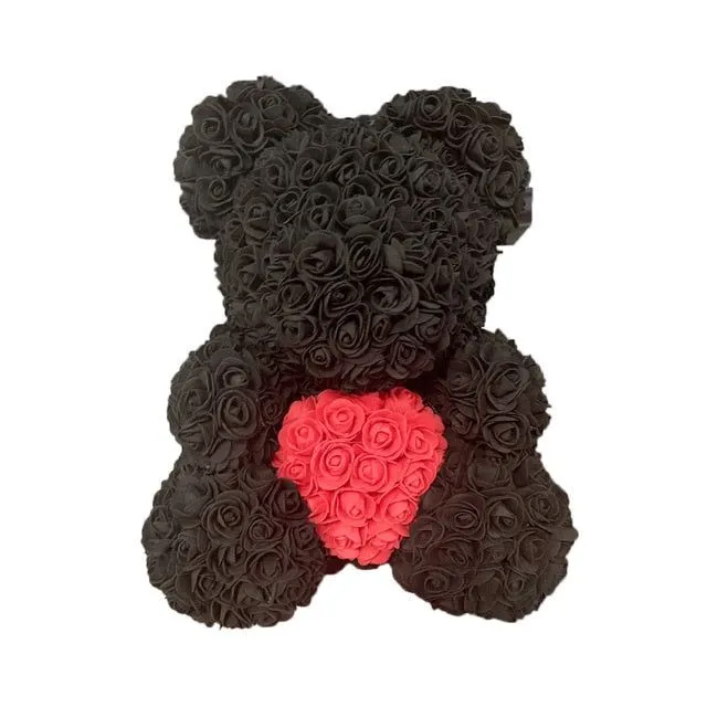 Gift teddy bear full of roses - more variants