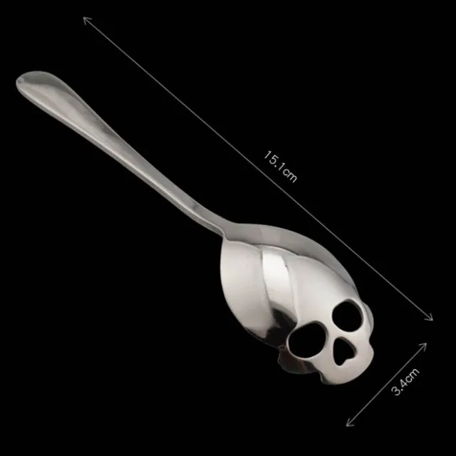 Ice cream spoon Skull Head