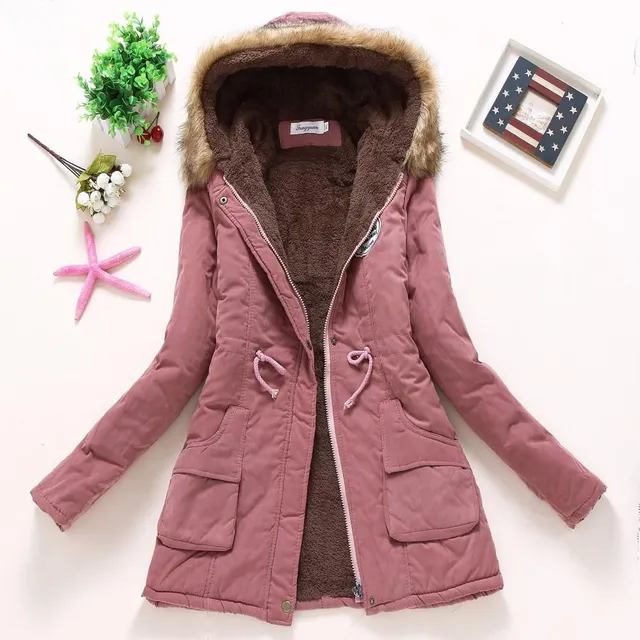 Women's winter jacket with fur SARA