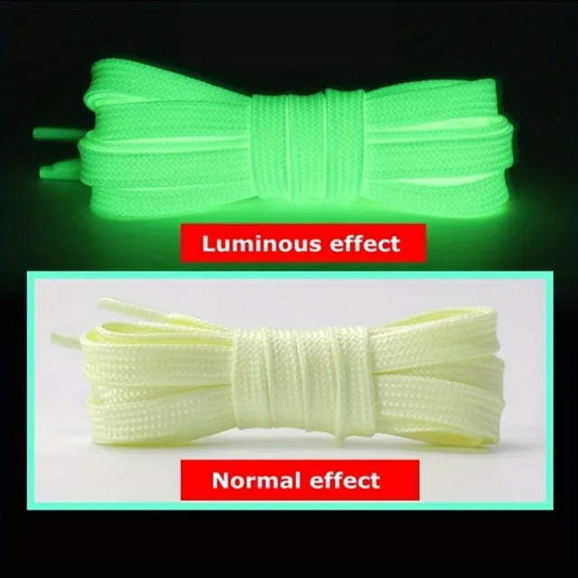 1 pair Lighting flat shoelaces for low canvas shoes, sneakers and casual shoes