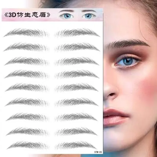 Microblading sticker - temporary eyebrow tattoo