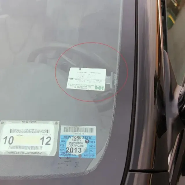 Mini dosar transparent pentru bilete auto - Suport ecologic în formă de T pentru documente, accesorii auto stilate