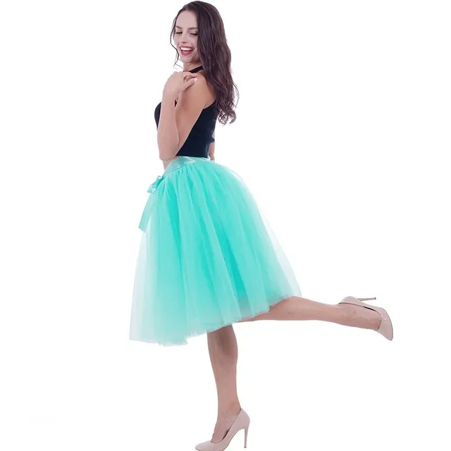 Fashion tulle pleated skirt - Tutu mint-green