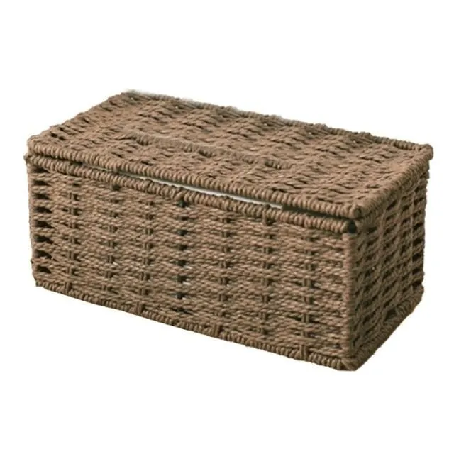 Rattan box for paper handkerchiefs