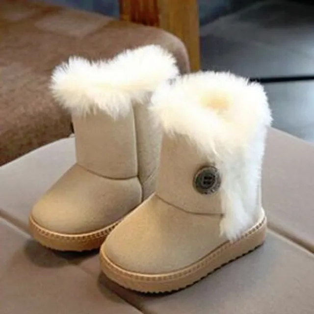 Girls winter roller with fur coat