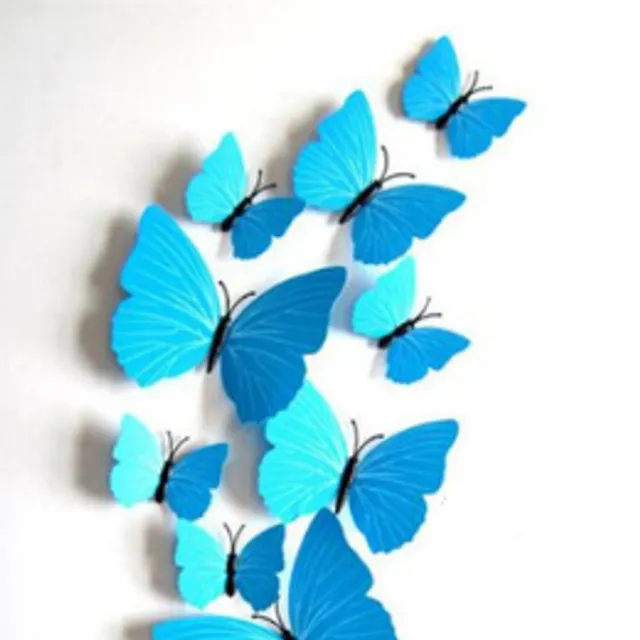 3D Butterfly wall decoration - 12 pcs