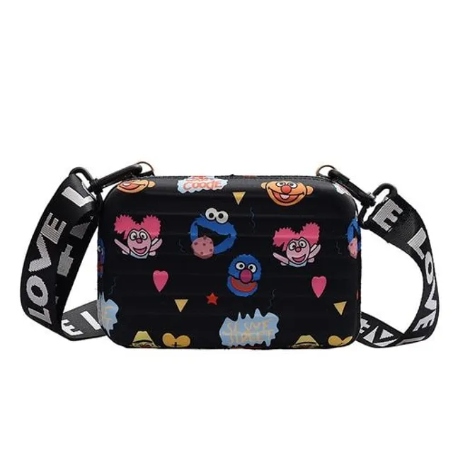 Cute fashionable lady mini purse with Elmo printing