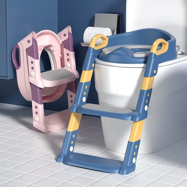 Detská skladacia nočníková školiaca stolička Urinal Opierka stoličky s nastaviteľným rebríkom Stolička Bezpečná toaletná stolička pre dojčatá a batoľatá