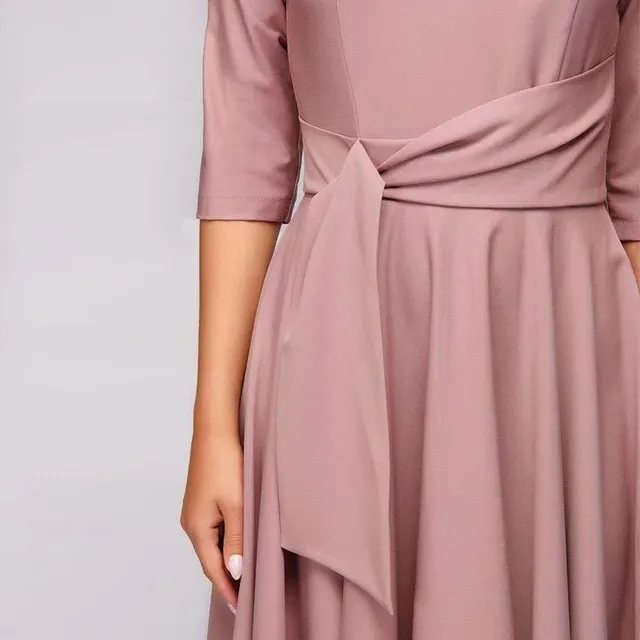 Ladies elegant dress with wide skirt