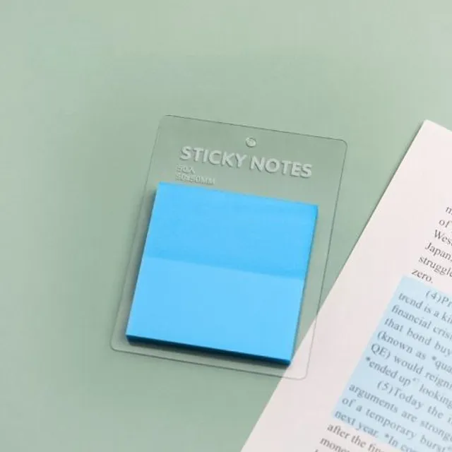 Hârtie autoadezivă transparentă în culori de evidențiere pentru îmbunătățirea notițelor studențești, set de 50 bucăți