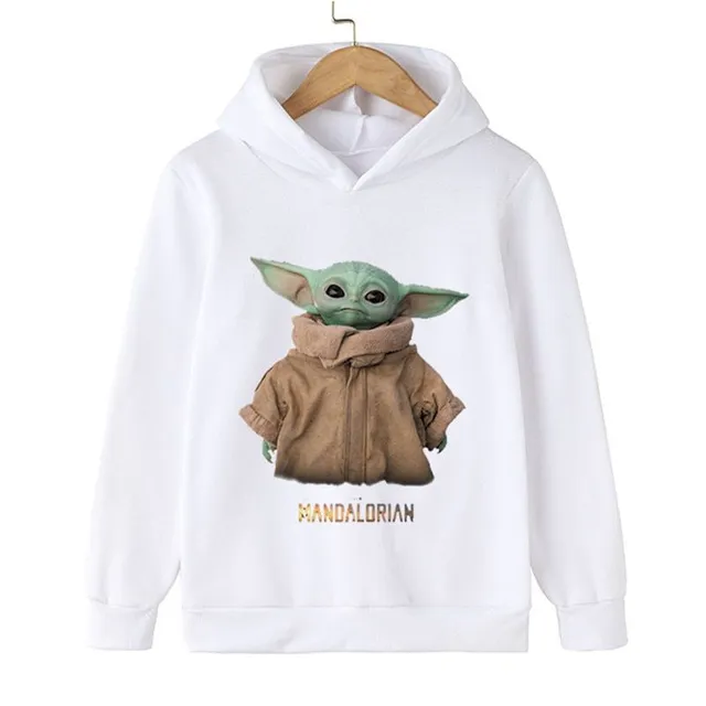 Sweat à capuche pour enfant Baby Yoda tendance